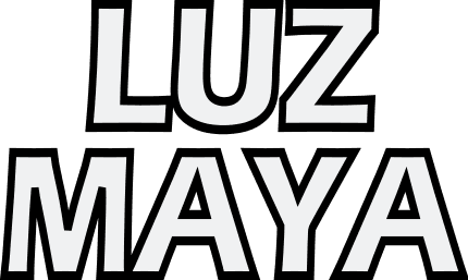 luz maya logo, colores que representan los 4 colores del maíz y el numero 13 que simboliza el numero de energias posibles en un nawal en el cholq´ij